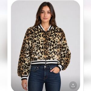 JACK BY BB DAKOTA Faux Fur Bomber Jacket XS